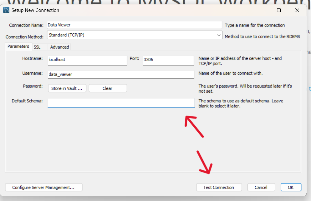 Create Database Screenshot