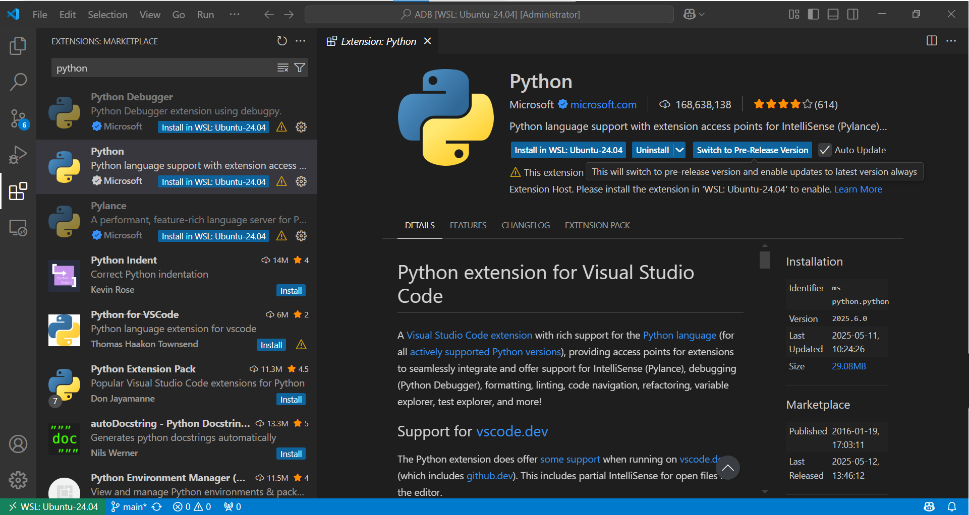 Python extention