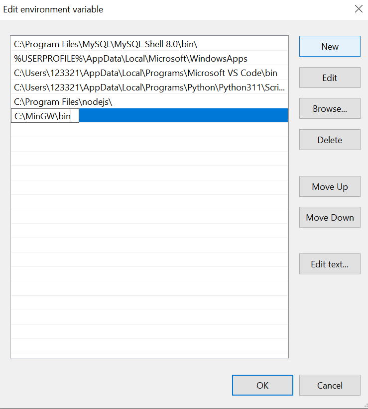 Windows Setting